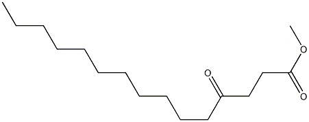 4-Oxopentadecanoic acid methyl ester 结构式