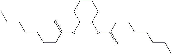 Dioctanoic acid 1,2-cyclohexanediyl ester 结构式