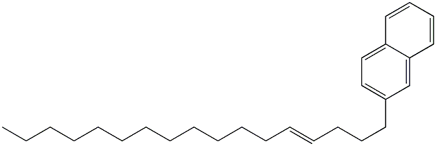 2-(4-Heptadecenyl)naphthalene 结构式