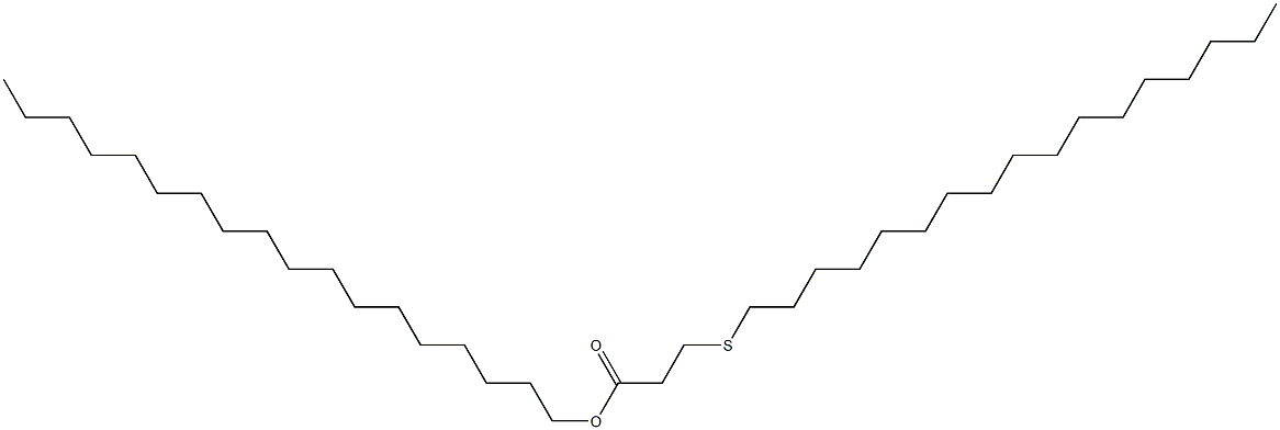 3-(Heptadecylthio)propionic acid octadecyl ester 结构式