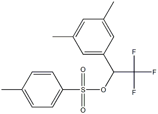 4-Methylbenzenesulfonic acid 2,2,2-trifluoro-1-(3,5-dimethylphenyl)ethyl ester 结构式