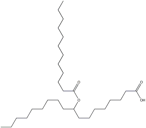 9-Dodecanoyloxystearic acid 结构式