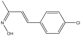 4-(4-Chlorophenyl)-3-butene-2-oneoxime 结构式