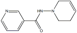 N-[(1,2,5,6-Tetrahydropyridin)-1-yl]pyridine-3-carboxamide 结构式