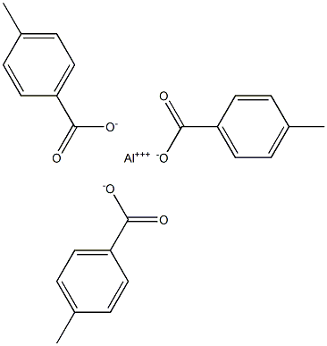 Tris(4-methylbenzoic acid)aluminum salt 结构式