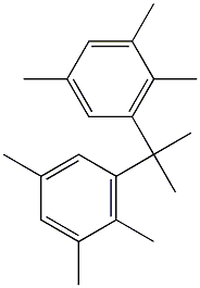 3,3'-Isopropylidenebis(1,2,5-trimethylbenzene) 结构式