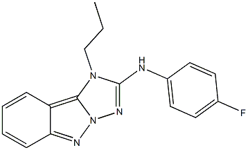 1-Propyl-2-(4-fluorophenylamino)-1H-[1,2,4]triazolo[1,5-b]indazole 结构式