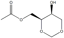 (4S,5S)-4-(Acetoxymethyl)-1,3-dioxane-5-ol 结构式