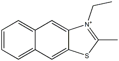 3-Ethyl-2-methylnaphtho[2,3-d]thiazol-3-ium 结构式