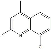 8-Chloro-2,4-dimethylquinoline 结构式