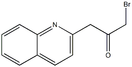 3-(Quinolin-2-yl)-1-bromo-2-propanone 结构式