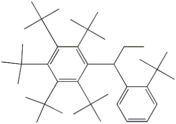 1-(Penta-tert-butylphenyl)-1-(2-tert-butylphenyl)propane 结构式
