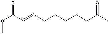9-Oxo-2-decenoic acid methyl ester 结构式