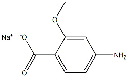 4-Amino-2-methoxybenzoic acid sodium salt 结构式