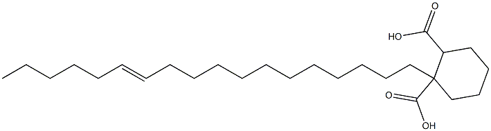 Cyclohexane-1,2-dicarboxylic acid hydrogen 1-(12-octadecenyl) ester 结构式