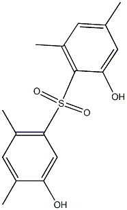 2,3'-Dihydroxy-4,4',6,6'-tetramethyl[sulfonylbisbenzene] 结构式