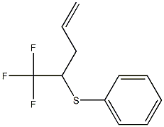 5,5,5-Trifluoro-4-phenylthio-1-pentene 结构式