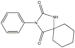 2-Phenyl-2,4-diazaspiro[4.5]decane-1,3-dione 结构式