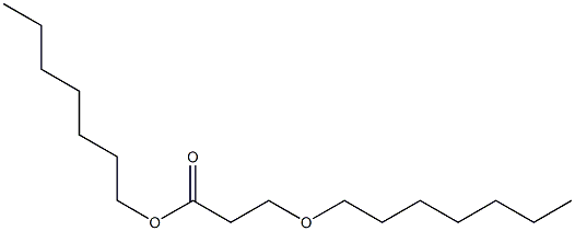 3-Heptyloxypropionic acid heptyl ester 结构式