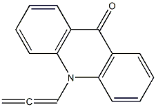 10-Propadienyl-9,10-dihydroacridine-9-one 结构式