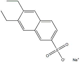 6,7-Diethyl-2-naphthalenesulfonic acid sodium salt 结构式