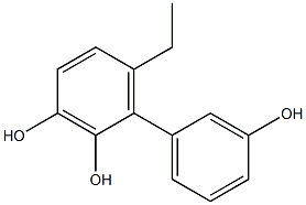 6-Ethyl-1,1'-biphenyl-2,3,3'-triol 结构式