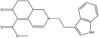 1,2,6,7,8,8a-Hexahydro-2-[2-(1H-indol-3-yl)ethyl]-6-oxoisoquinoline-5-carboxylic acid methyl ester 结构式