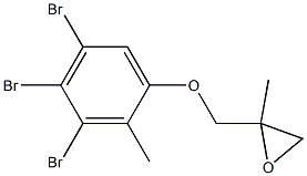 3,4,5-Tribromo-2-methylphenyl 2-methylglycidyl ether 结构式