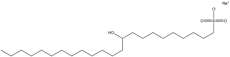 10-Hydroxytricosane-1-sulfonic acid sodium salt 结构式