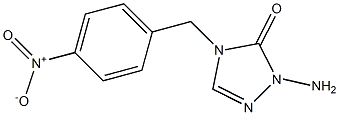 1-Amino-4-(p-nitrobenzyl)-1H-1,2,4-triazol-5(4H)-one 结构式