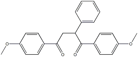 1,4-Bis(4-methoxyphenyl)-2-phenyl-1,4-butanedione 结构式