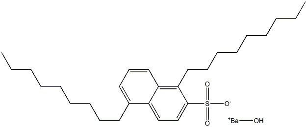 1,5-Dinonyl-2-naphthalenesulfonic acid hydroxybarium salt 结构式