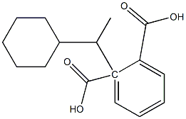 (+)-Phthalic acid hydrogen 1-[(S)-1-cyclohexylethyl] ester 结构式