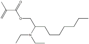 Methacrylic acid 2-(diethylamino)nonyl ester 结构式