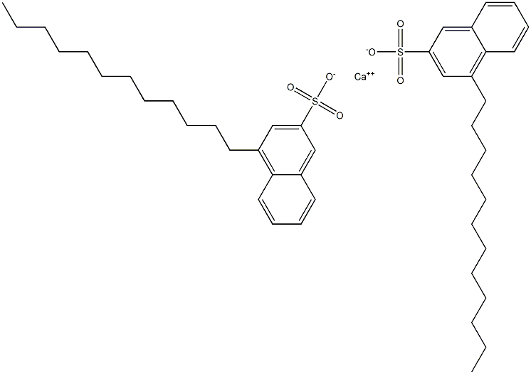 Bis(4-dodecyl-2-naphthalenesulfonic acid)calcium salt 结构式