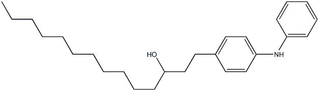 4-(3-Hydroxytetradecyl)phenylphenylamine 结构式