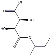 D-Tartaric acid hydrogen 1-sec-butyl ester 结构式