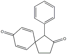 1-Phenylspiro[4.5]deca-6,9-diene-2,8-dione 结构式