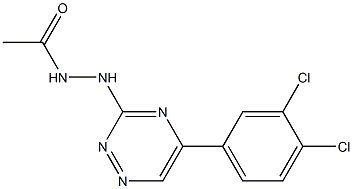 N'-[5-(3,4-Dichlorophenyl)-1,2,4-triazin-3-yl]acetohydrazide 结构式