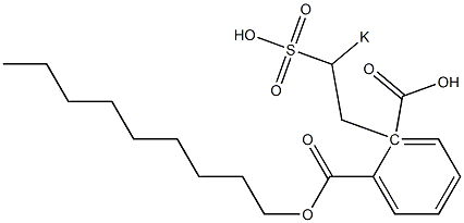 Phthalic acid 1-nonyl 2-(2-potassiosulfoethyl) ester 结构式