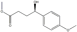 (R)-4-Hydroxy-4-(p-methoxyphenyl)butyric acid methyl ester 结构式