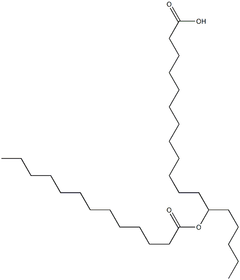 13-Tridecanoyloxyoctadecanoic acid 结构式