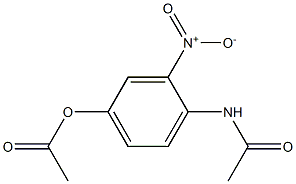 Acetic acid 4-(acetylamino)-3-nitrophenyl ester 结构式