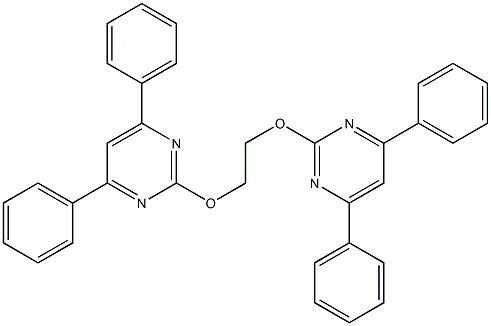 4,4',6,6'-Tetraphenyl[2,2'-(ethylenebisoxy)dipyrimidine] 结构式