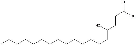 4-Hydroxyoctadecanoic acid 结构式