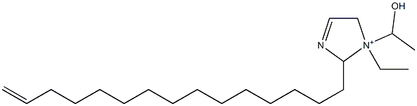 1-Ethyl-1-(1-hydroxyethyl)-2-(14-pentadecenyl)-3-imidazoline-1-ium 结构式