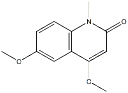 4,6-Dimethoxy-1-methylquinolin-2(1H)-one 结构式