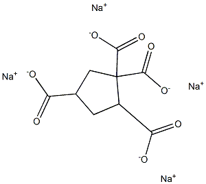 1,1,2,4-Cyclopentanetetracarboxylic acid tetrasodium salt 结构式