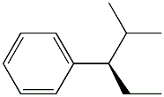 (+)-[(R)-1-Ethyl-2-methylpropyl]benzene 结构式