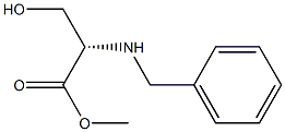 (S)-2-(Benzylamino)-3-hydroxypropionic acid methyl ester 结构式